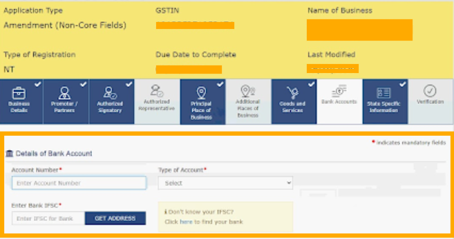 Add your bank account in the GST portal easily, login, validate, link and update in minutes.