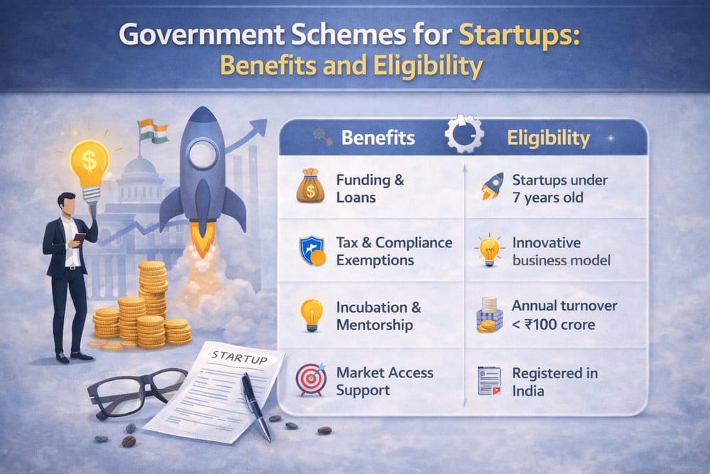 Government Schemes for Startups in India [2026]
