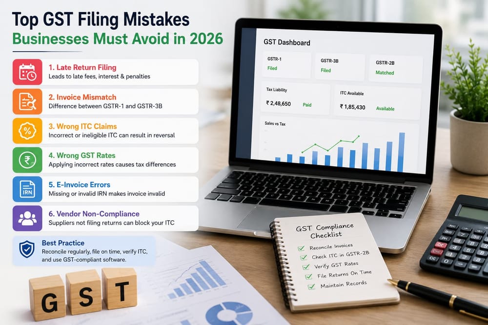 GST Filing Mistakes Businesses Must Avoid in 2026