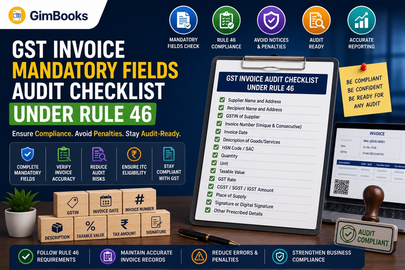 GST Invoice Mandatory Fields Audit Checklist