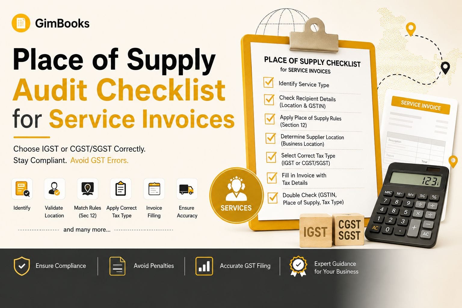 Place of Supply Audit Checklist for Service Invoices