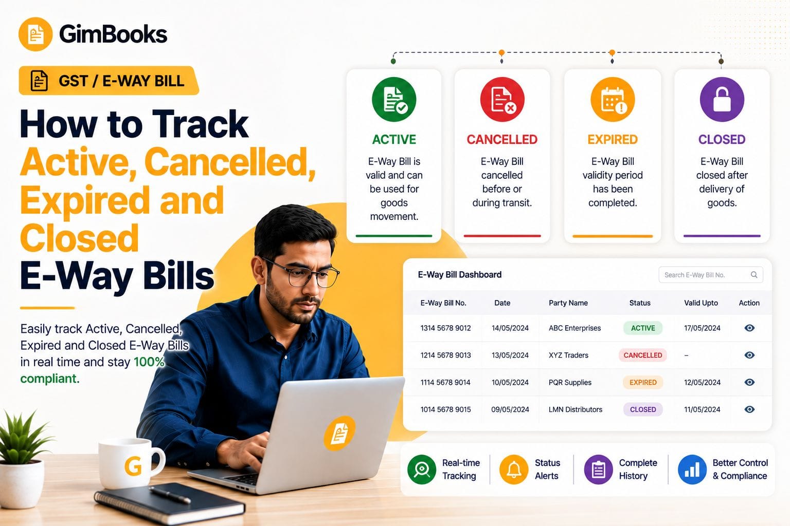 Track Active, Cancelled, Expired & Closed E-Way Bills