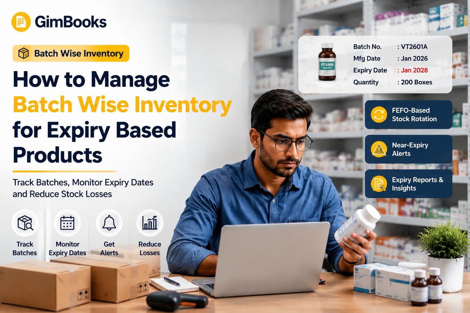 Manage Batch Wise Inventory for Expiry Based Products