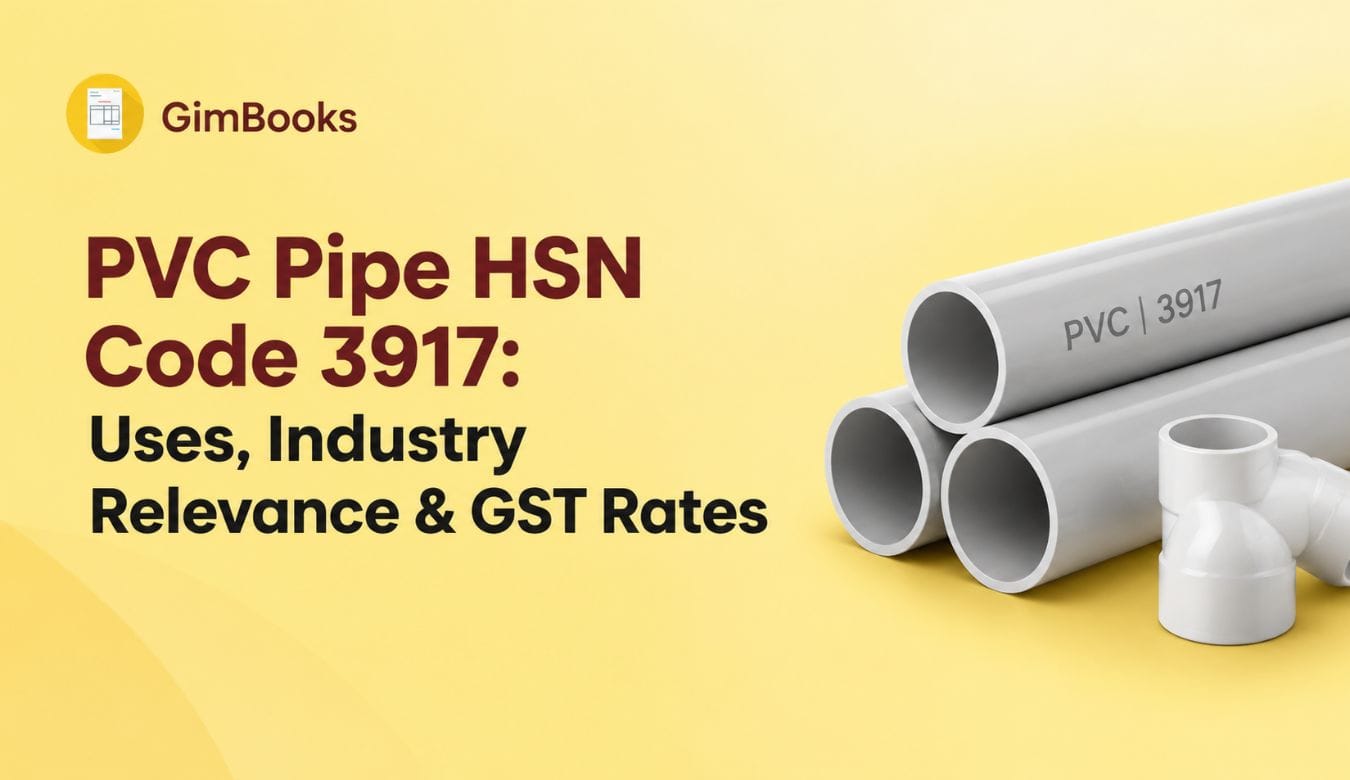 PVC Pipe HSN Code 3917