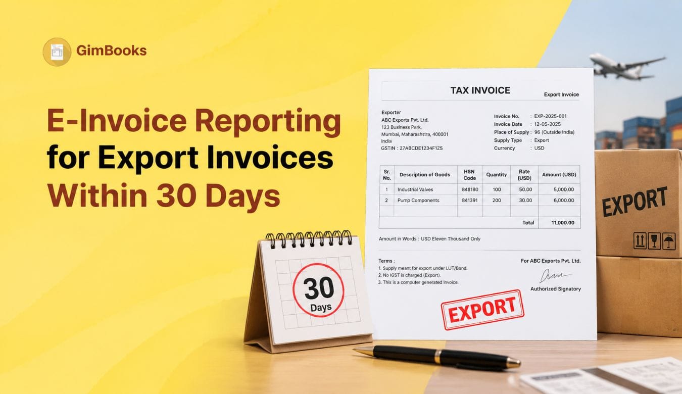 e-invoice reporting export invoices within 30