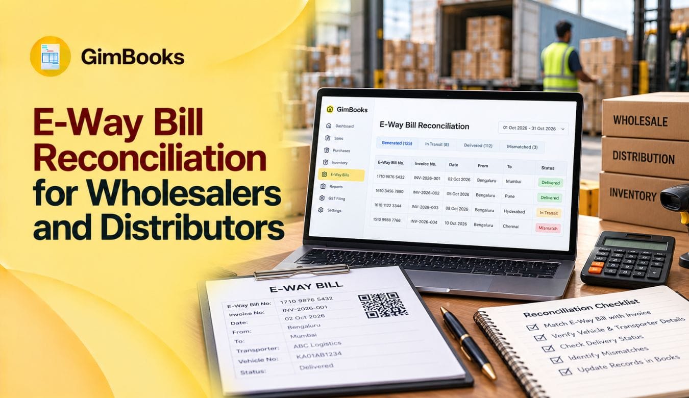 e way bill reconciliation for wholesalers