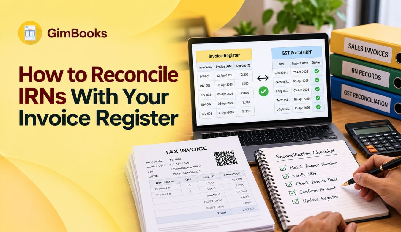 reconcile irn invoice register