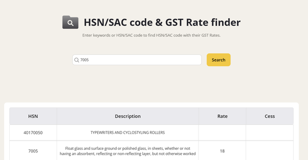 Glass HSN Code 7005: Float & Polished Glass GST Rate
