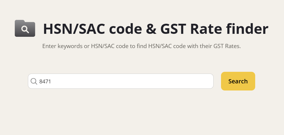 Laptop HSN Code 8471, GST Rate & Classification (2026 Update)