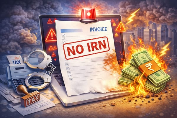 Consequences of Non-Generation of IRN or E-Invoice