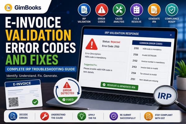 E-Invoice Validation Error Codes and Fixes