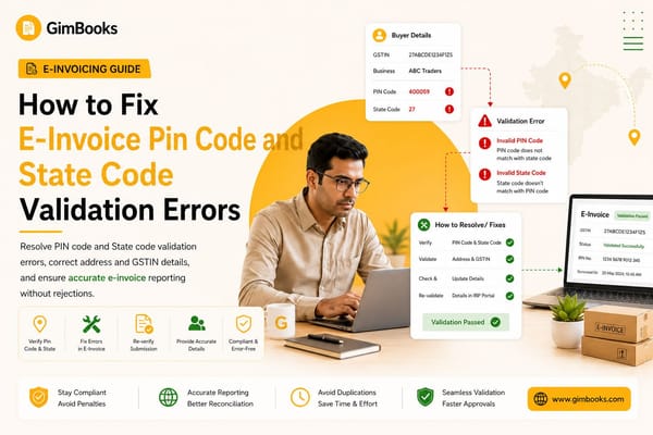 Fix E-Invoice PIN Code & State Code Errors