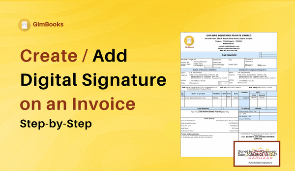 gimbooks gst digital signature