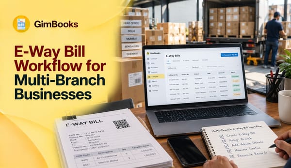 e way bill multi branch workflow